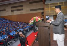 प्रहरीलाई राष्ट्रकाे हितमा समर्पित हुन गृहमन्त्रीकाे निर्देशन