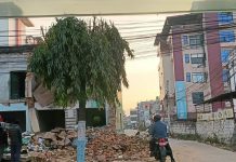 हेटौँडामा भत्काएको संरचनाको व्यवस्थापनमा जुटे घरधनी