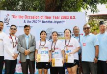 हामी छौं समाज नेपालद्वारा आयोजित ‘मैती सोसियल रन ८३’ दौड सम्पन्न