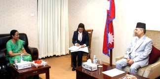 उपराष्ट्रपति र श्रीलंकाली राजदूतबीच भेटवार्ता